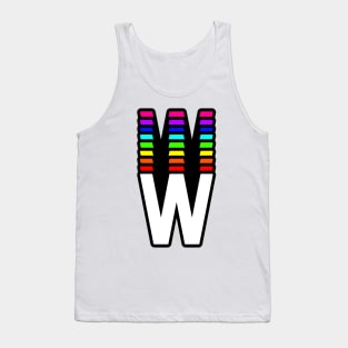 Rainbow Letter, W Tank Top